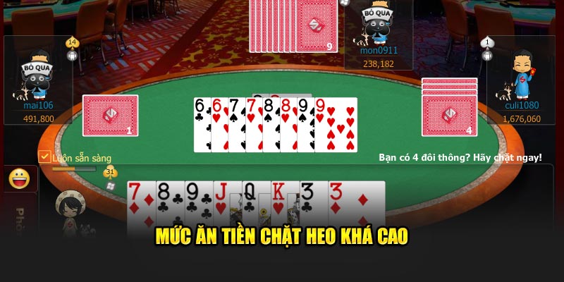 Mức ăn tiền chặt heo khá cao 